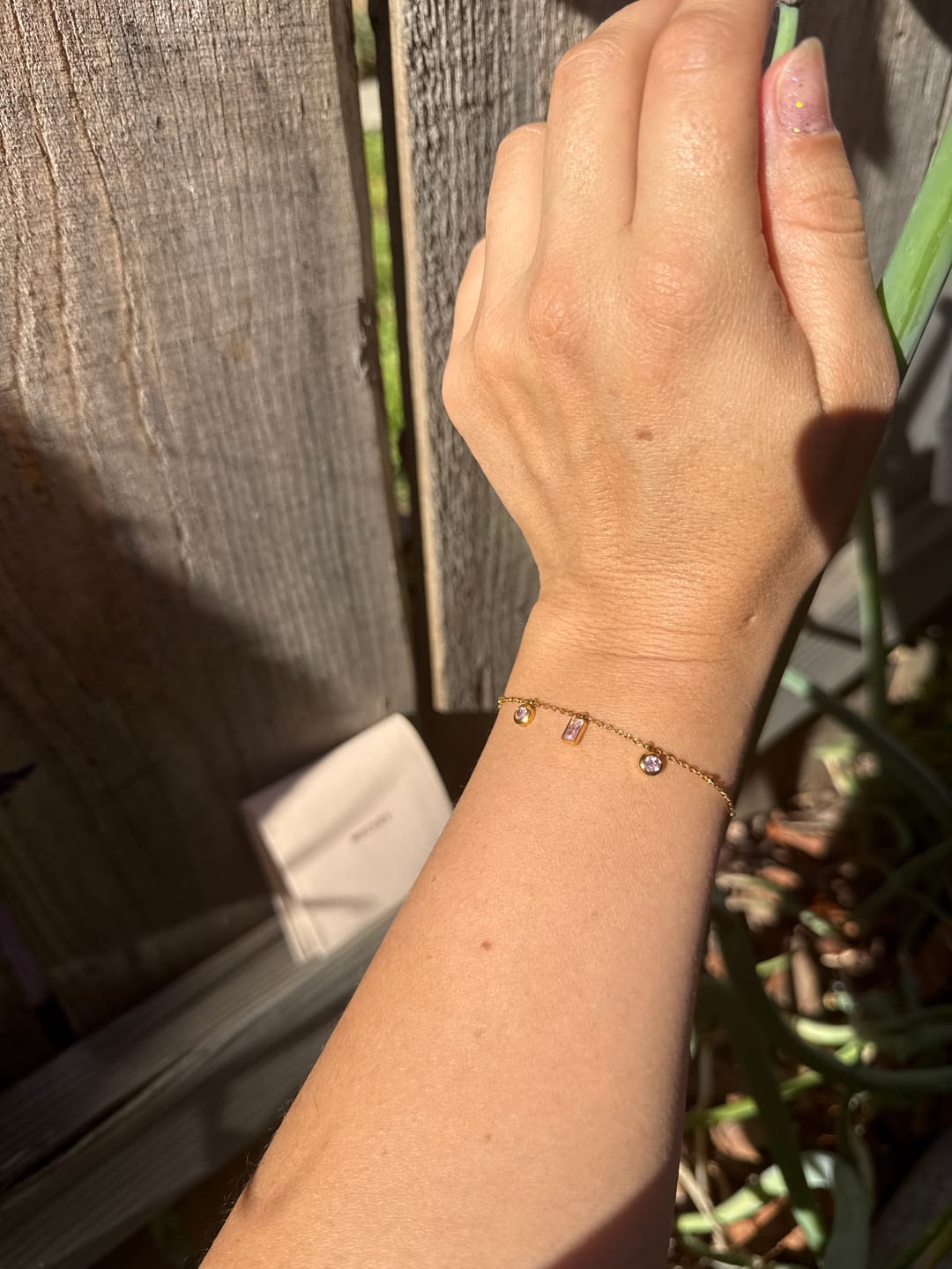 Customer photo review of Celesta Charm Bracelet