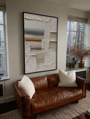 Customer review photo for Plaster Art Texture Painting #SG416