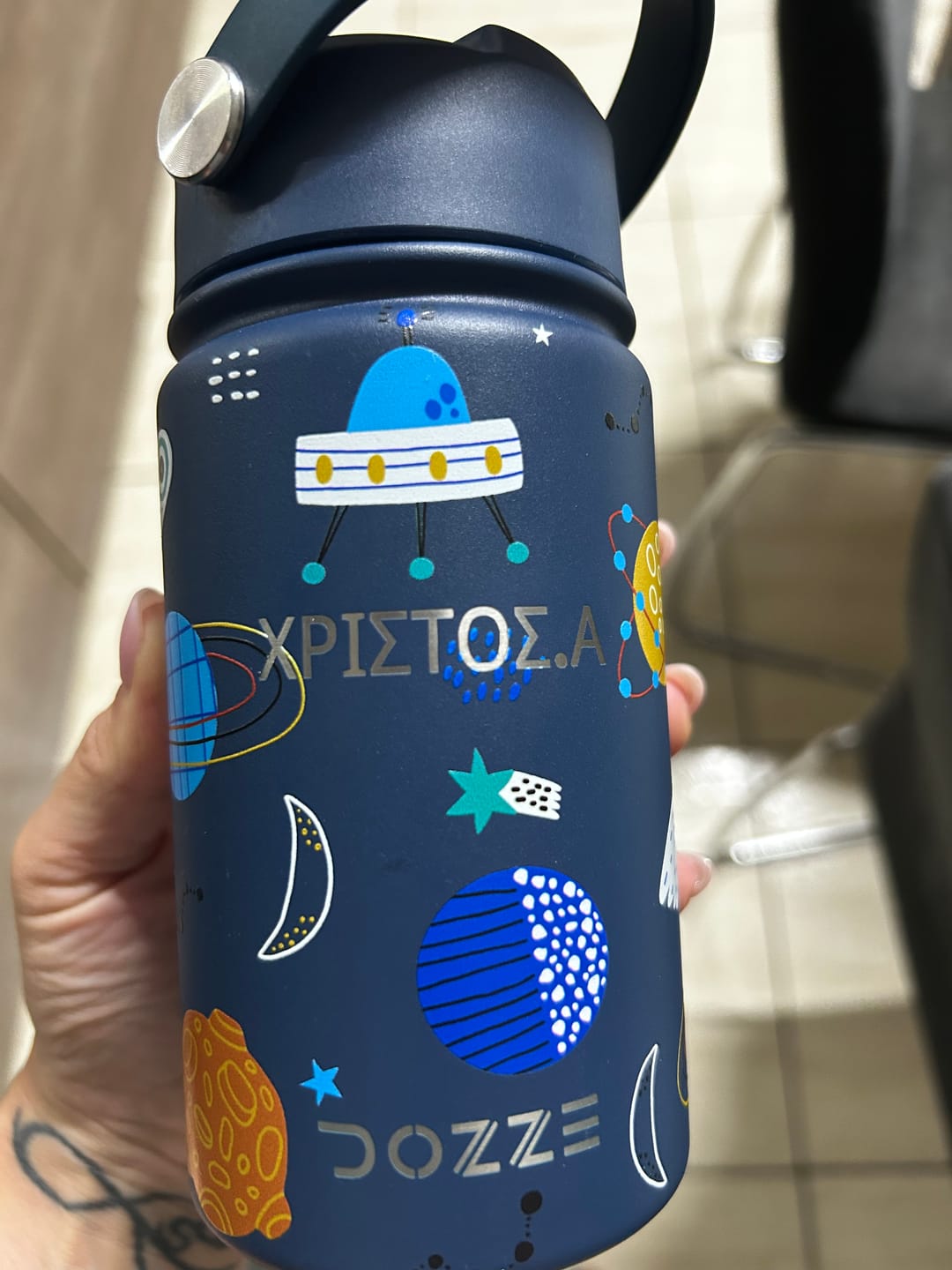 Customer photo review of DOZZE Kids Water Bottle | 355ml
