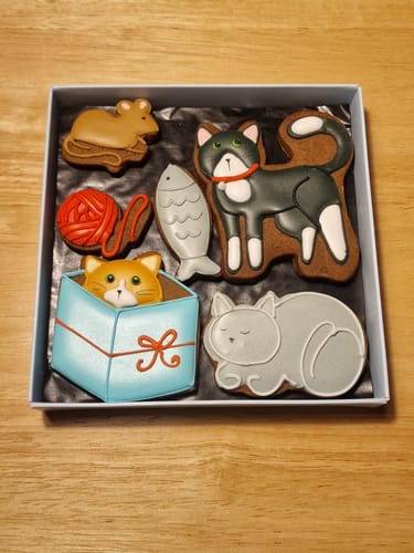 Customer photo review of Cats Biscuit Box