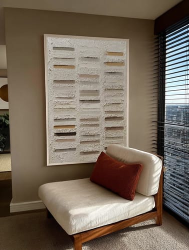 Customer review photo for Plaster Art Texture Painting #SG408