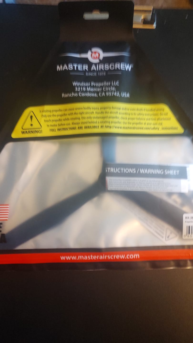 Customer photo review of 3-Blade - 13x8 Propeller