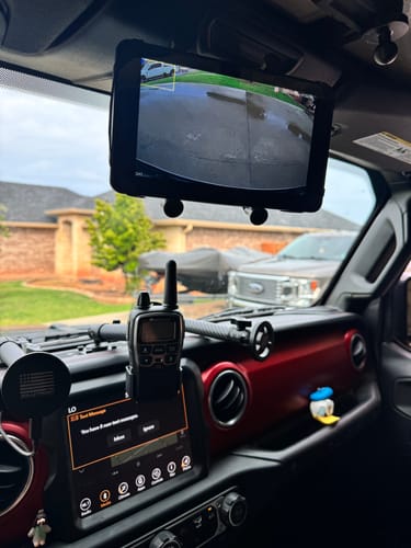 Customer photo review of JL/JLU Rearview Mirror Delete