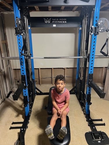 Customer photo review of Major Fitness B52 All-In-One Home Gym Smith Machine