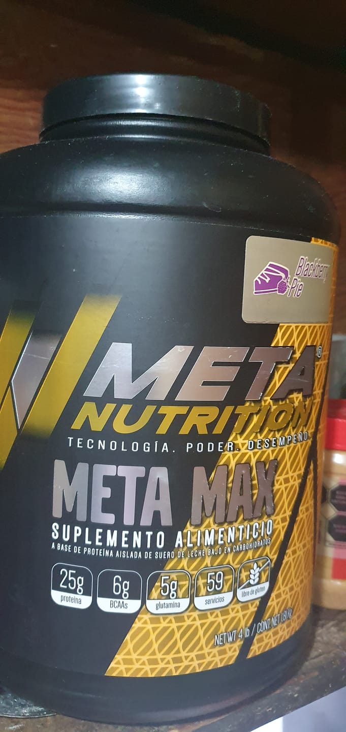 Customer photo review of Meta Max Isolate Whey Protein
