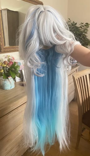 Customer photo review of Genshin Impact Furina/Focalors Long/Short  Mix Hair Basic Wig