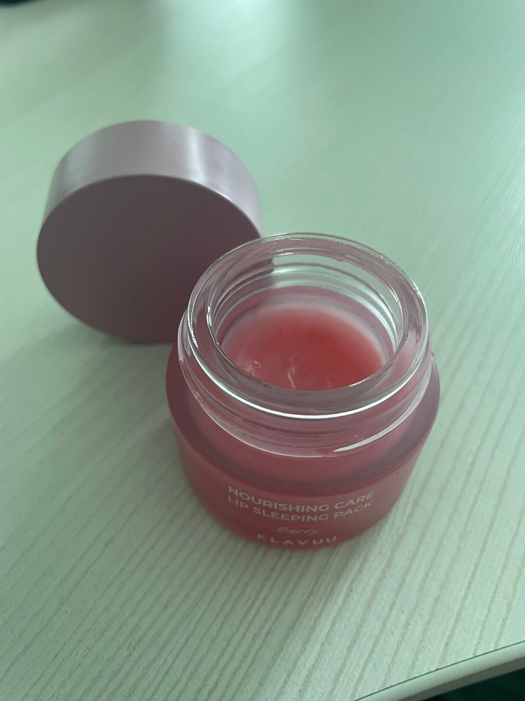 Customer photo review of Mitrinoša nakts maska lūpām KLAVUU Nourishing Care Lip Sleeping Pack