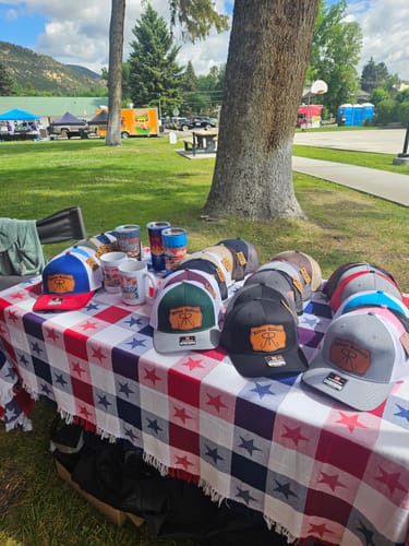 Customer photo review of Custom Leather Patch Hats Richardson 112 Laser Engraved