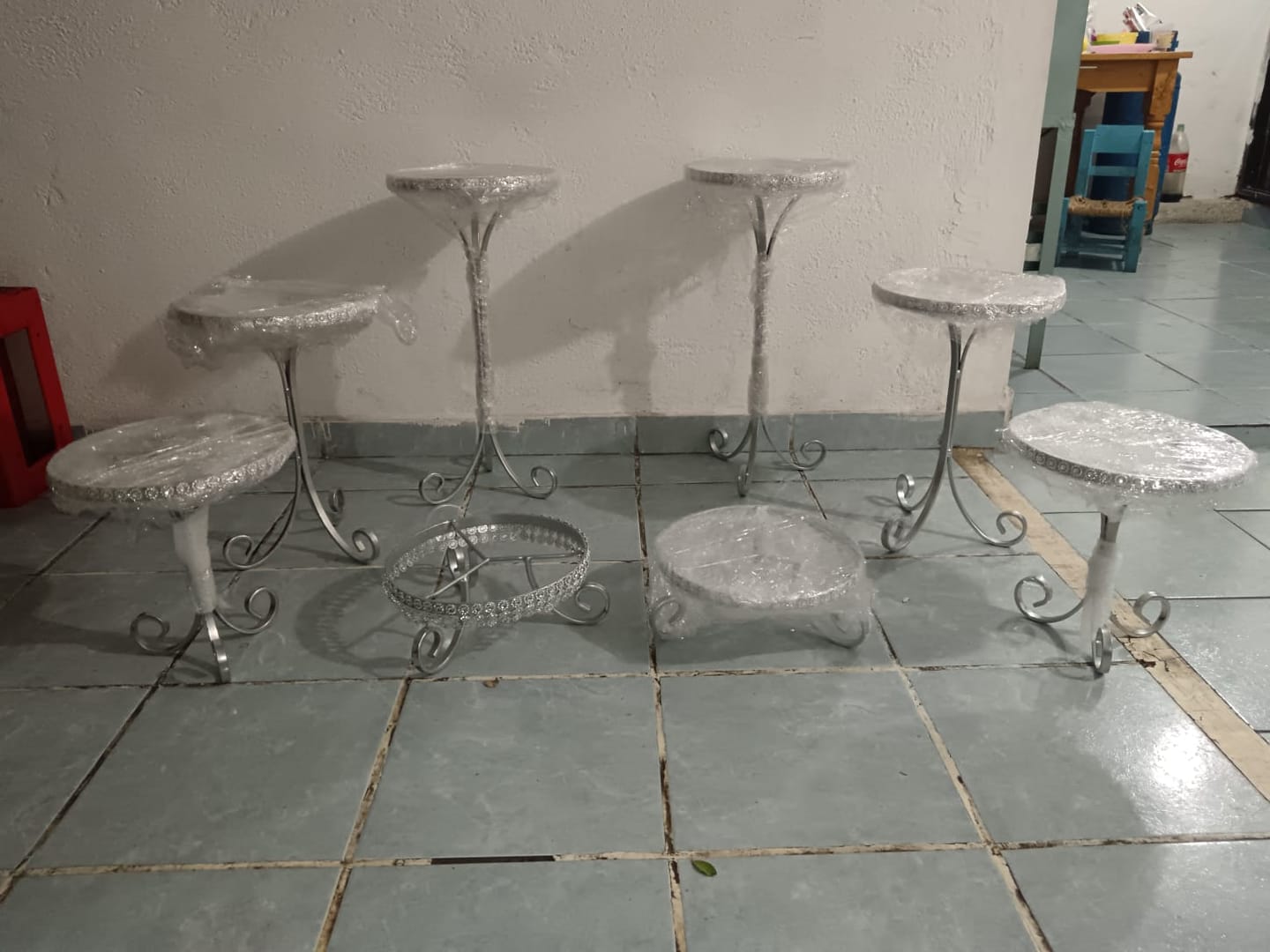 Customer photo review of Juego de 8 soportes luz y listón diamante