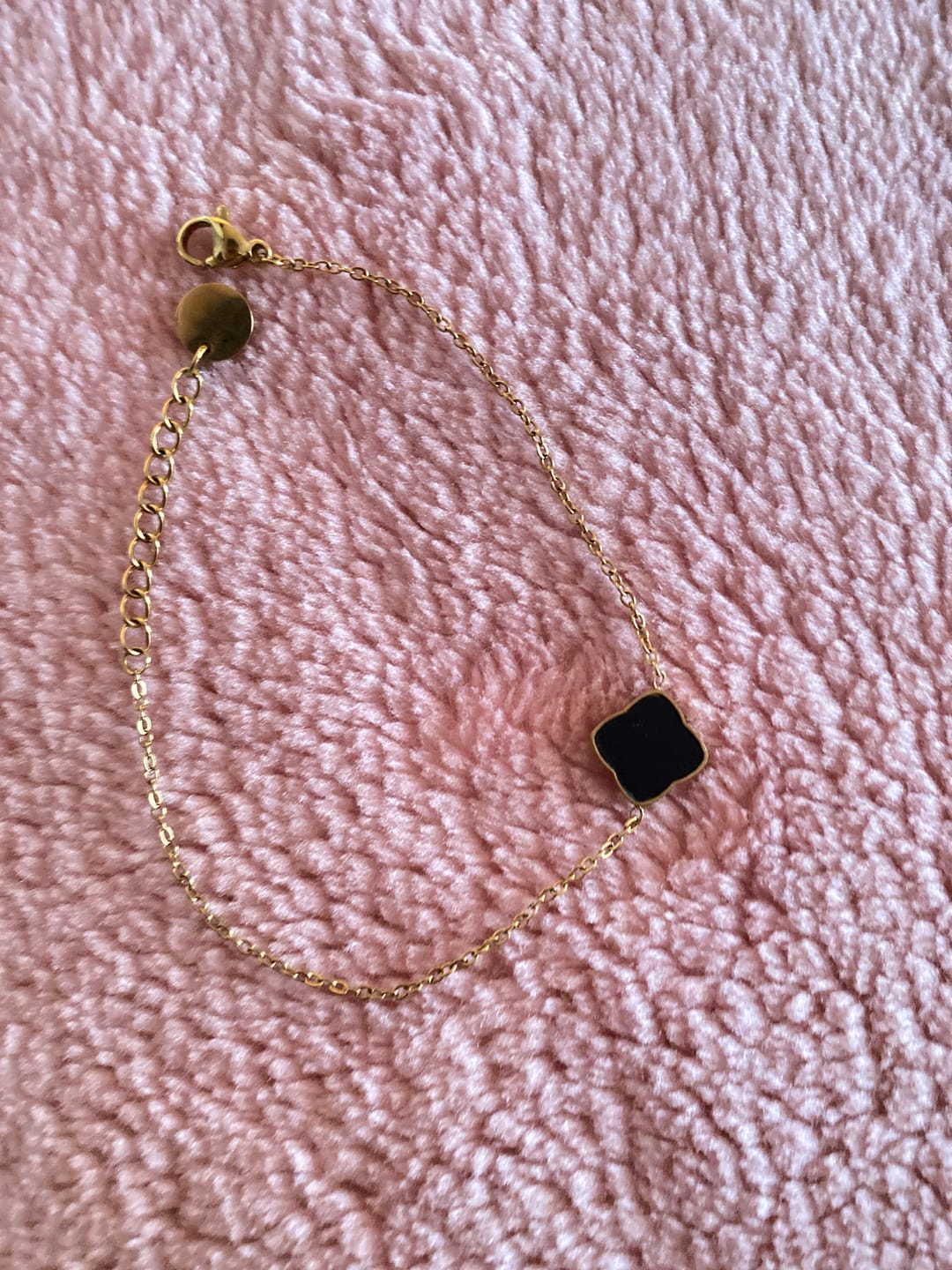 Customer photo review of Flora Gold Black Bracelet