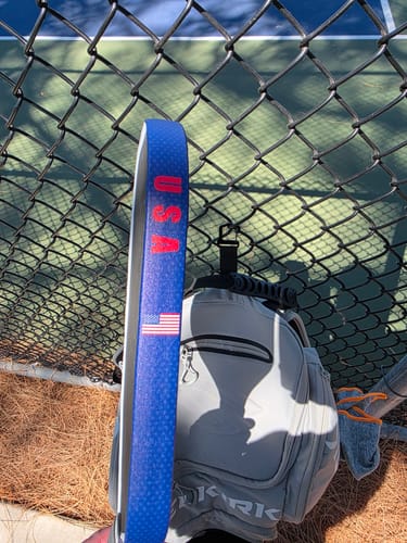 Customer photo review of Stars & Stripes Edge Tape (3 pack) - Pickleball Paddle Edge Tape
