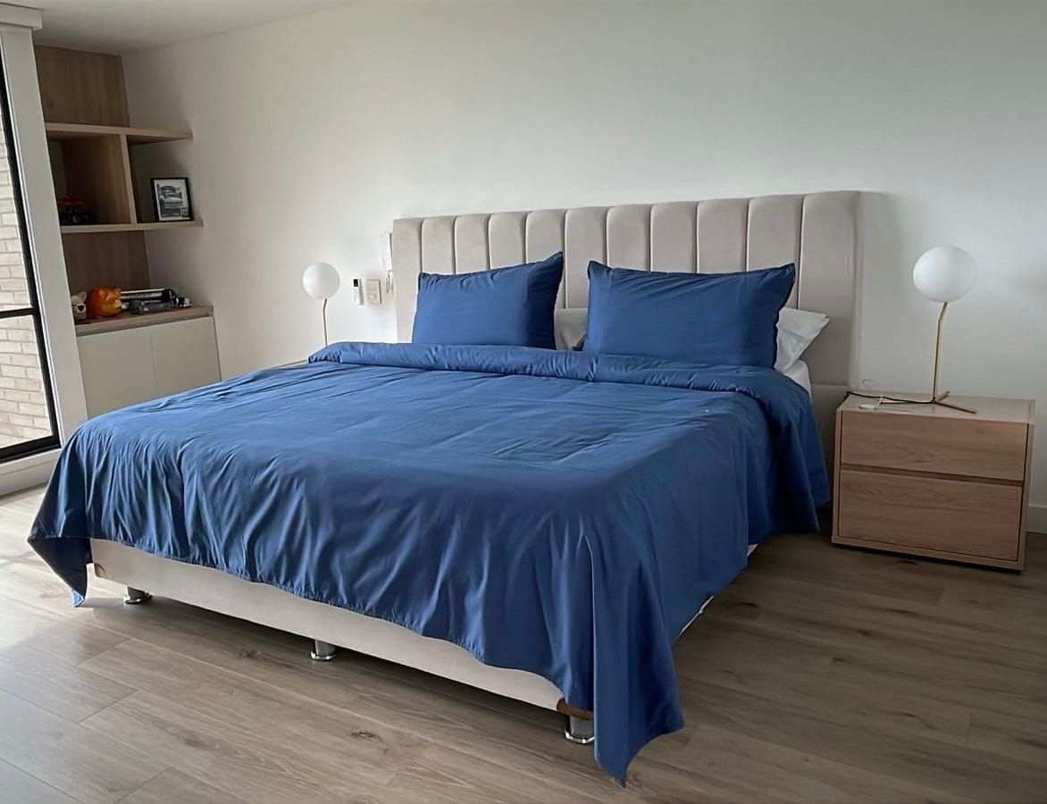 Customer photo review of Duvet Cover Cobalto - Colección Pastello