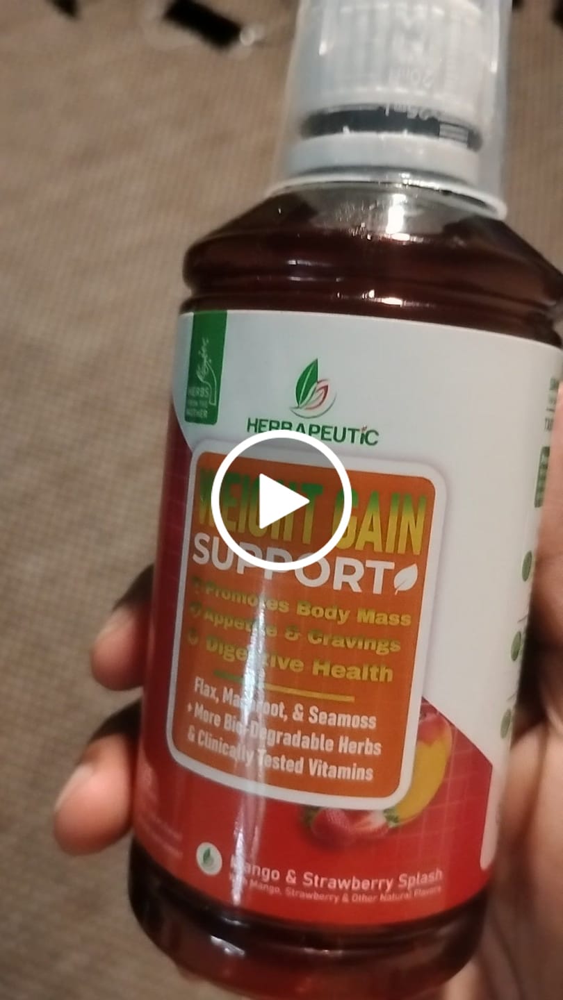 Customer video review of Herbapeutic Weight Gain Syrup