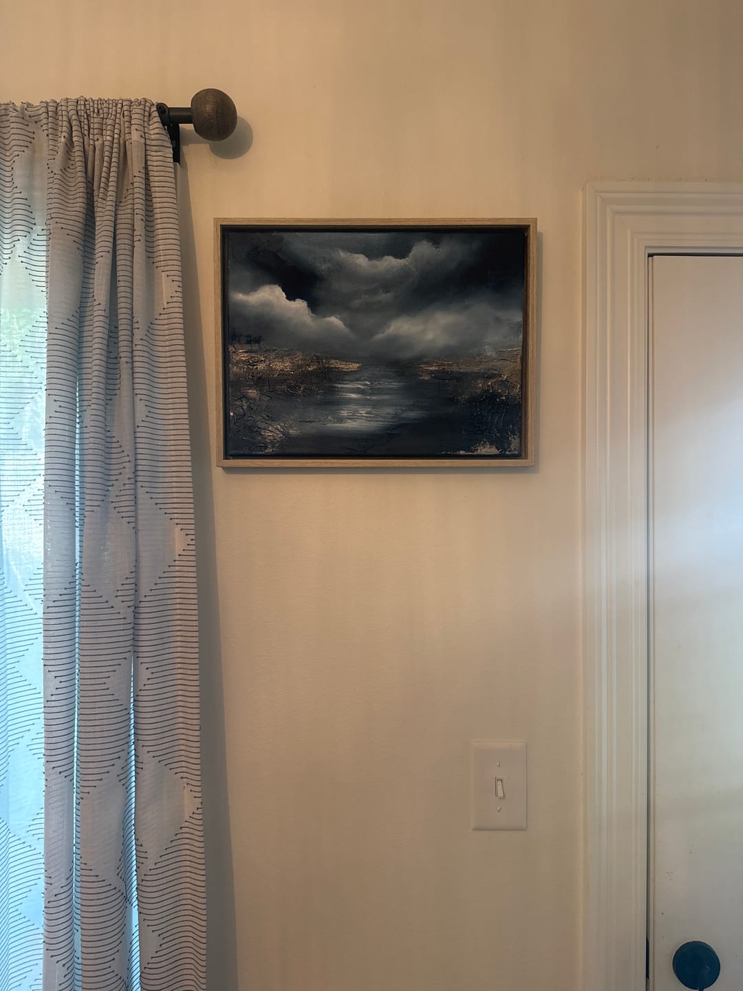 Customer photo review of Ocean of Faith & Light- Original Oil Painting on 32x42cm Framed Canvas