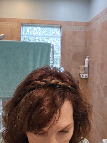 Customer photo review of The Olivia - Braided Headband