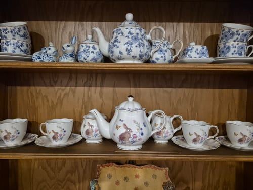 Customer photo review of Meadow Bunny Fine Porcelain Tea Set