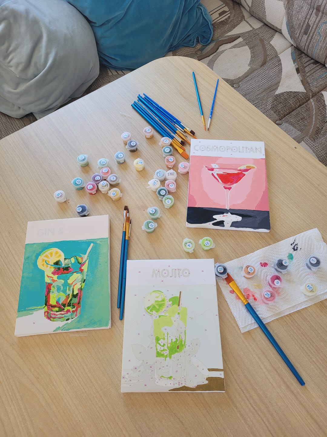 Customer photo review of 6 Mini Paintings - Cocktail Deluxe Set
