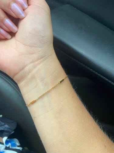 Customer photo review of Permanent jewelry gold filled