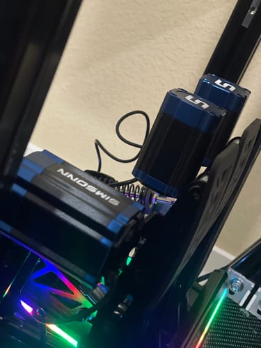 Customer photo review of Simsonn VAM Pro Linear Motor -  the Pedals Haptic Reactor for Vibration Feedback