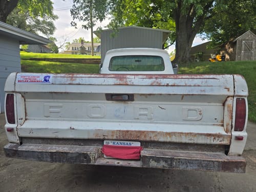 Customer photo review of I Voted for Waylon Jennings Bumper Sticker