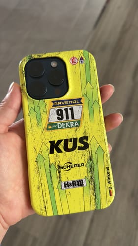 Kundenbewertung mit Foto zu Grello Porsche GT Livery - Individuelle Premium Hülle für iPhone