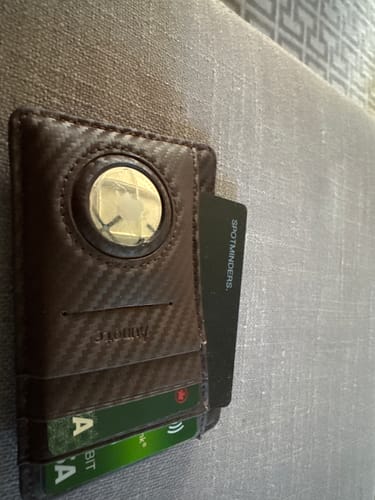 Customer photo review of SPOTMINDERS. Tracking card