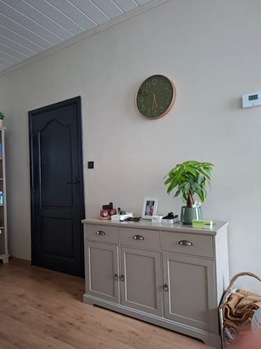 Customer photo review of Wandklok 40cm Groen Goud