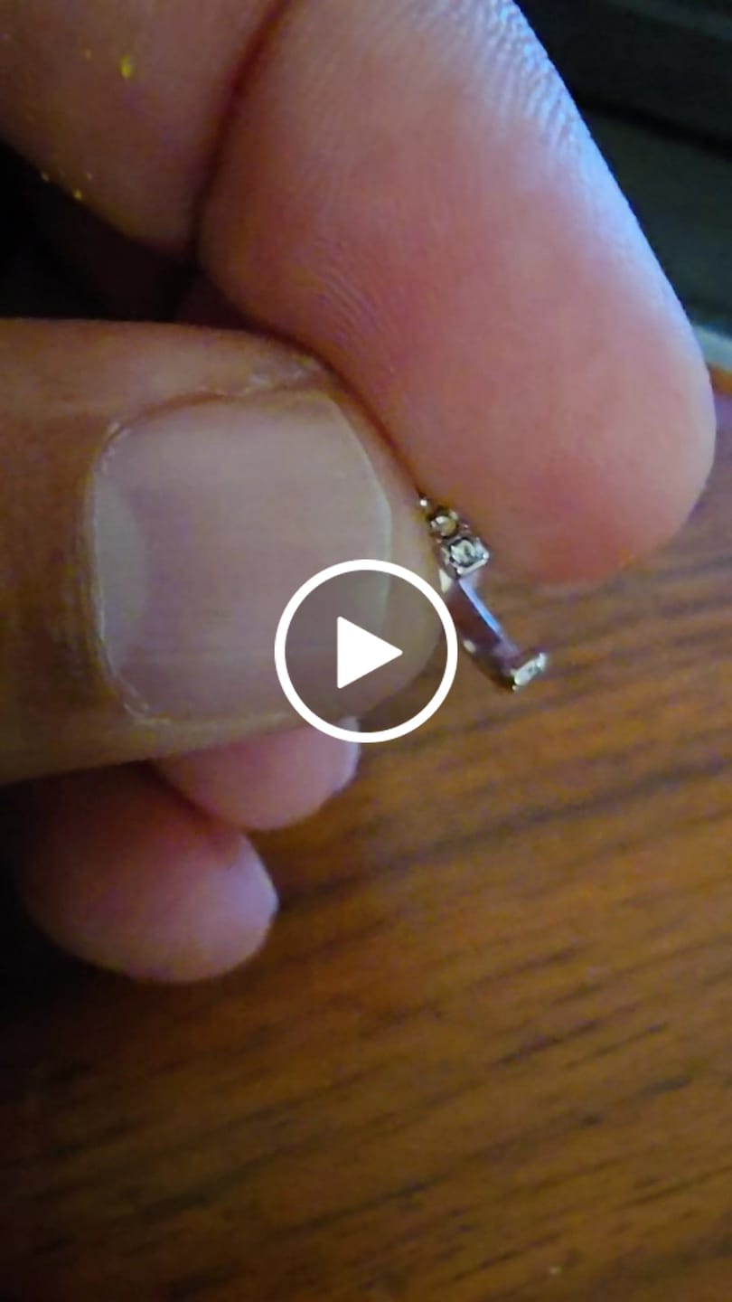 Customer video review of Gloria 18k White Gold Plated 10mm Hoop Ear Cuff with Swarovski Crystals