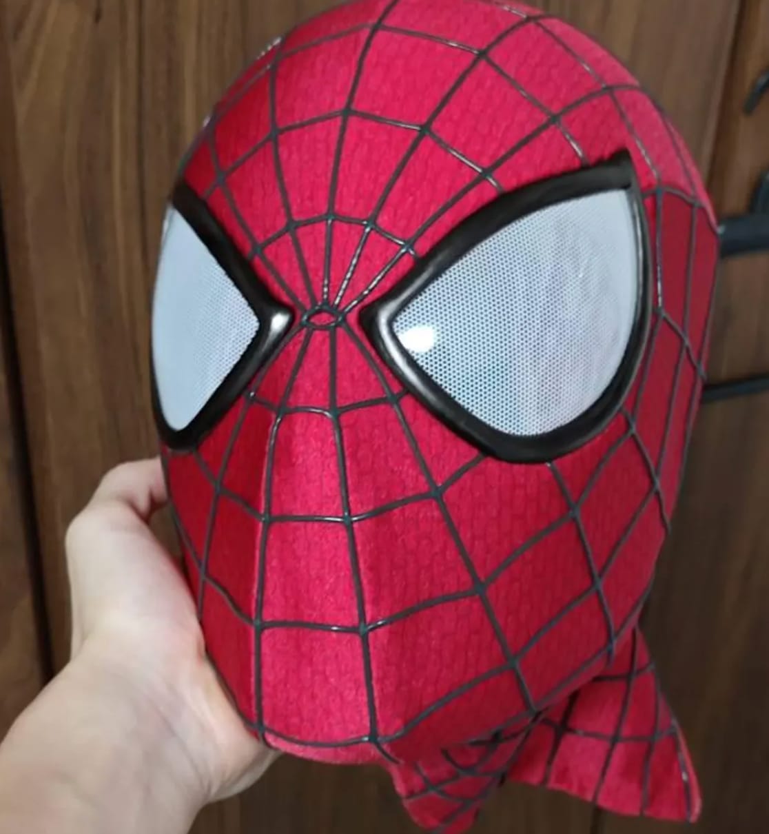 Customer photo review of Full-Head Shell Design! The Amazing Spider-Man 2 Mask