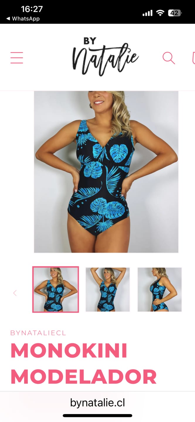 Customer photo review of MONOKINI MODELADOR CRUZADO ARUBA