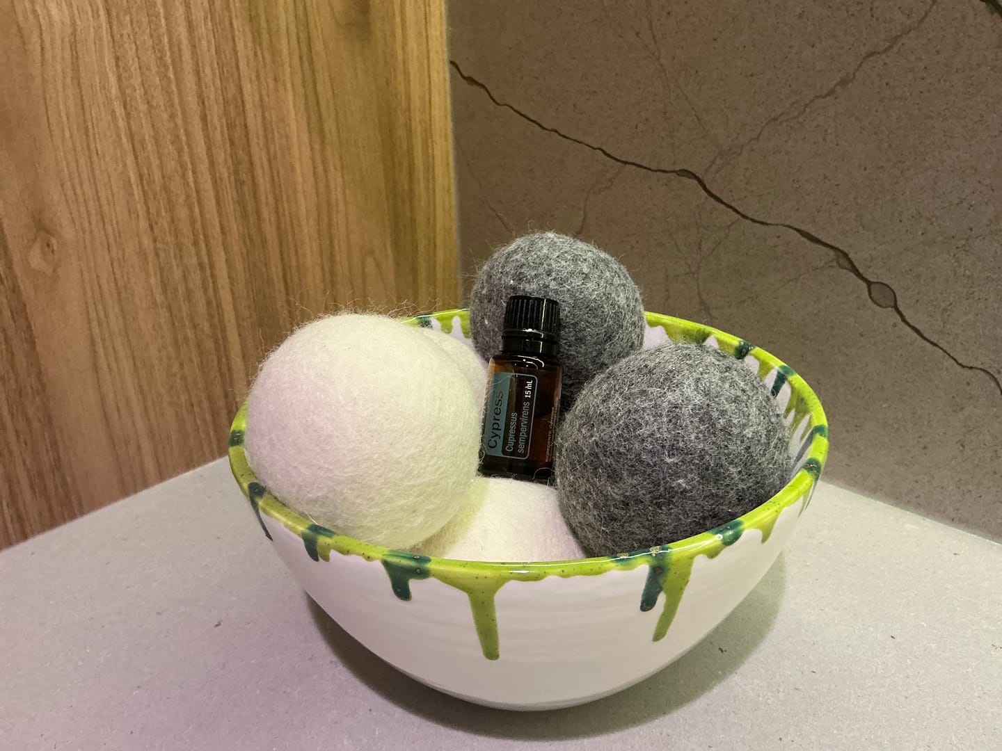 Customer photo review of Earth Bundle: Laundry Wash 150 Loads & Dryer Balls