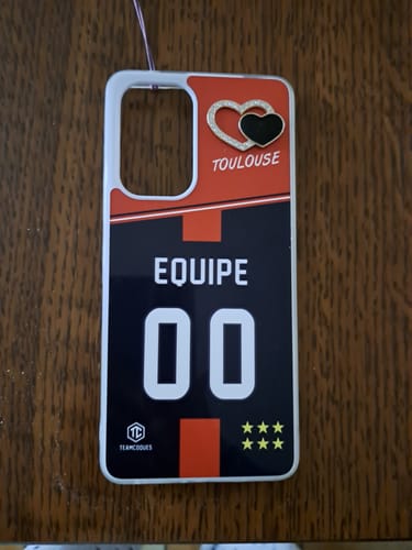 Customer photo review of Coque rugby TOULOUSE RUGBY personnalisable - TEAMCOQUES