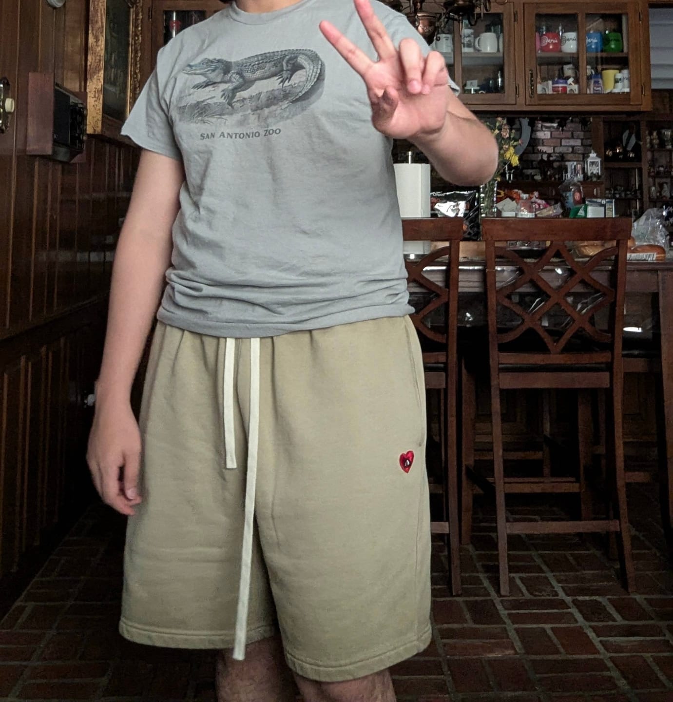 Customer photo review of Aelfric Eden Gradient Drawstring Shorts