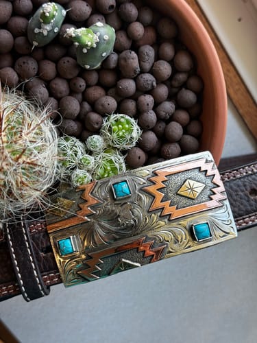 Customer photo review of Cheyenne Belt Buckle