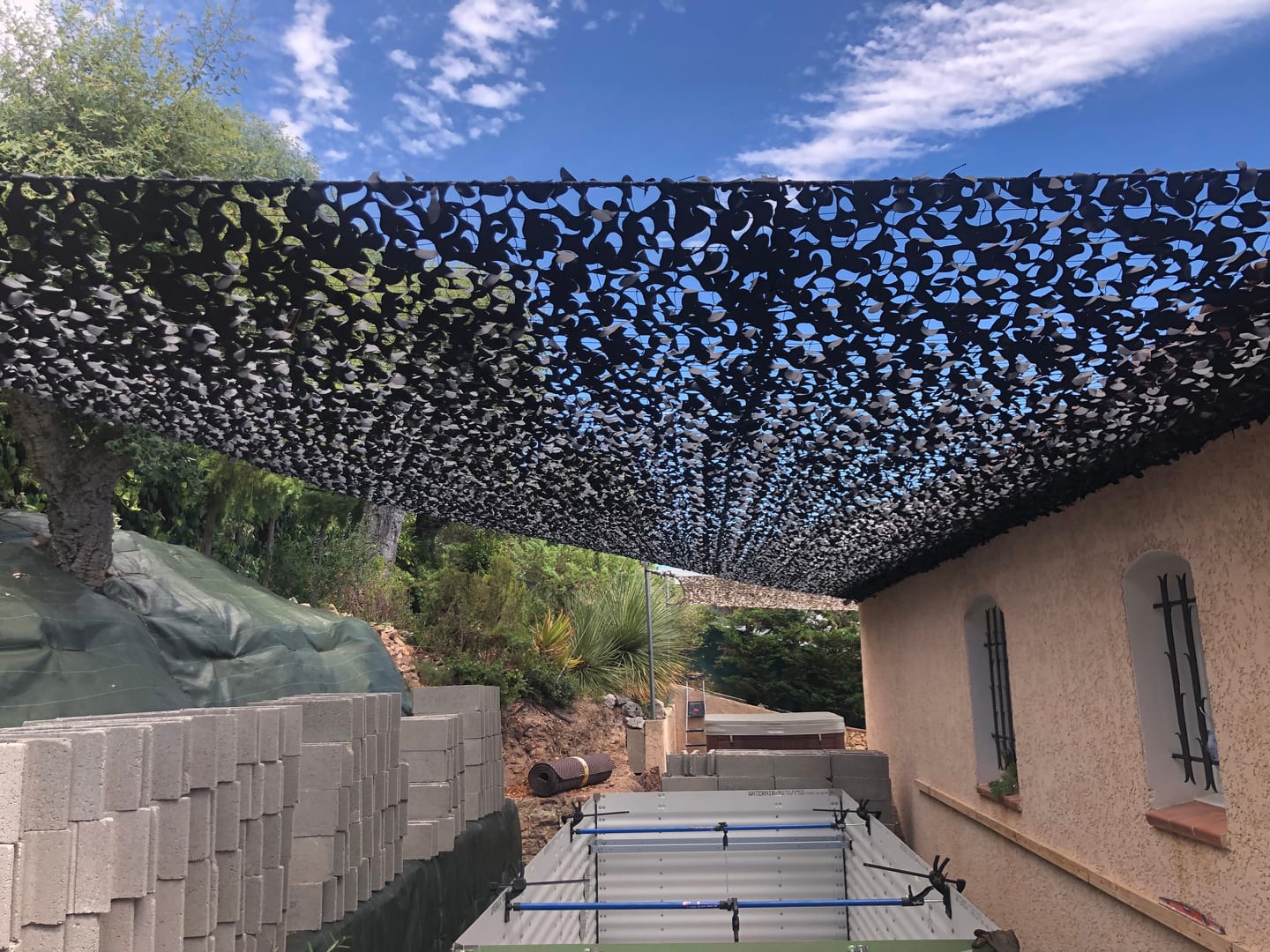 Customer photo review of Filet de camouflage renforcé noir