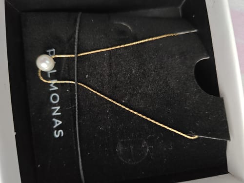 Customer photo review of Delicate Pearl Necklace