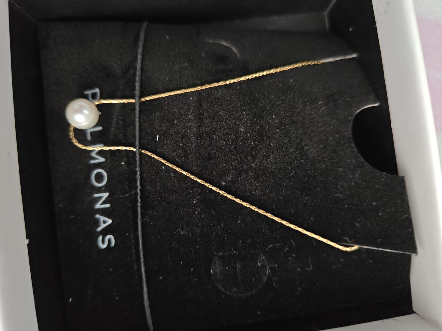 Customer photo review of Delicate Pearl Necklace