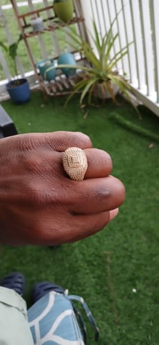 Customer photo review of 14k Men's CZ Big Ring 🔥 JTJ™