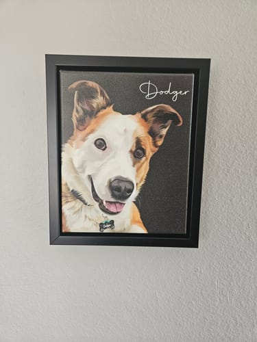 Customer photo review of Pet Art Canvas Wrap