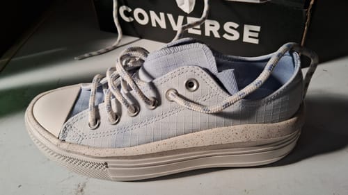 Customer photo review of Zapatilla Converse Chuck Taylor Move Mujer Celeste