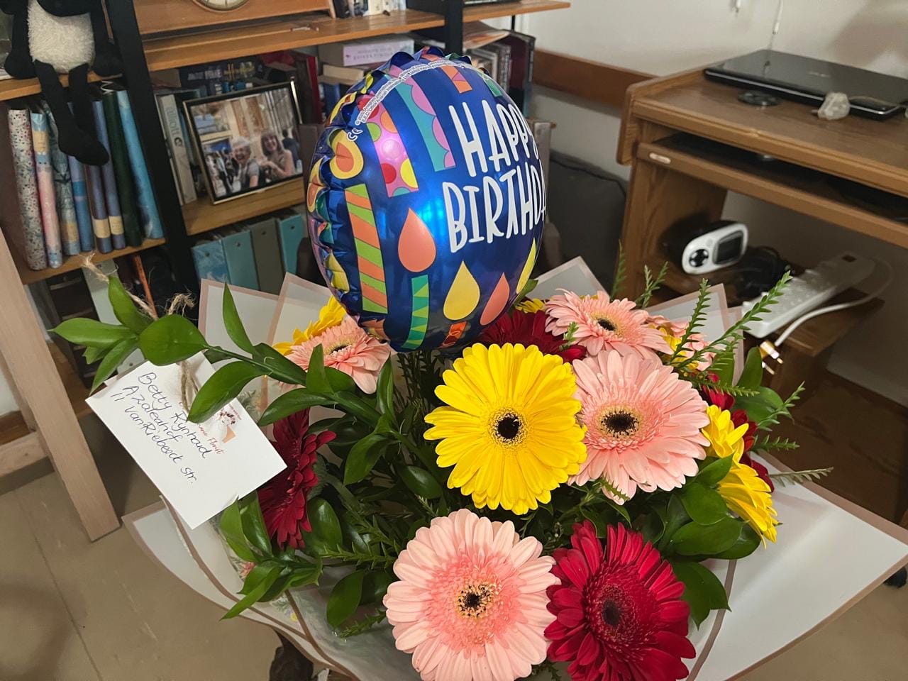 Customer photo review of Barberton Daisy Bouquet