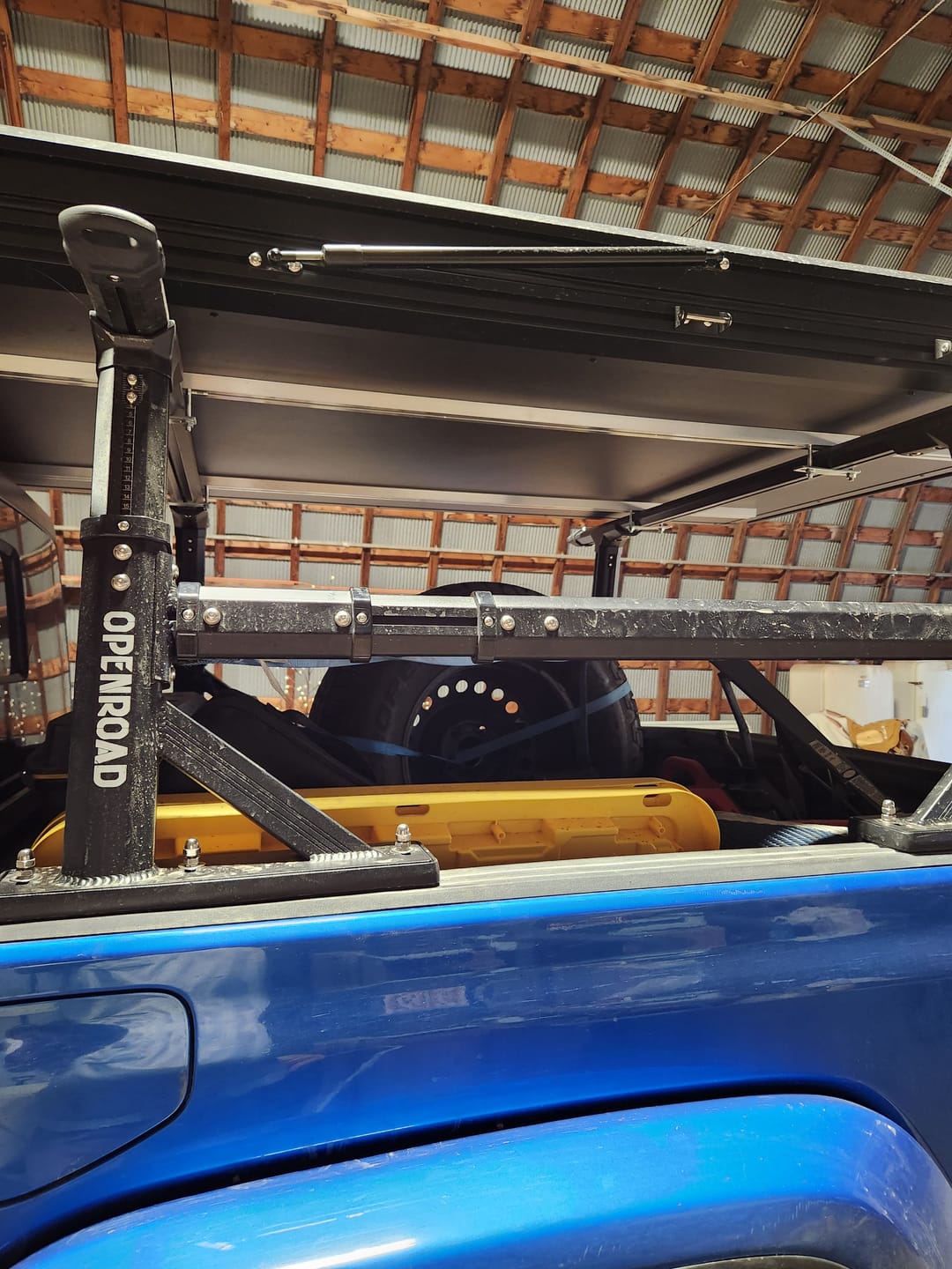 Customer photo review of OPENROAD Adjustable Bed Rack for Trucks