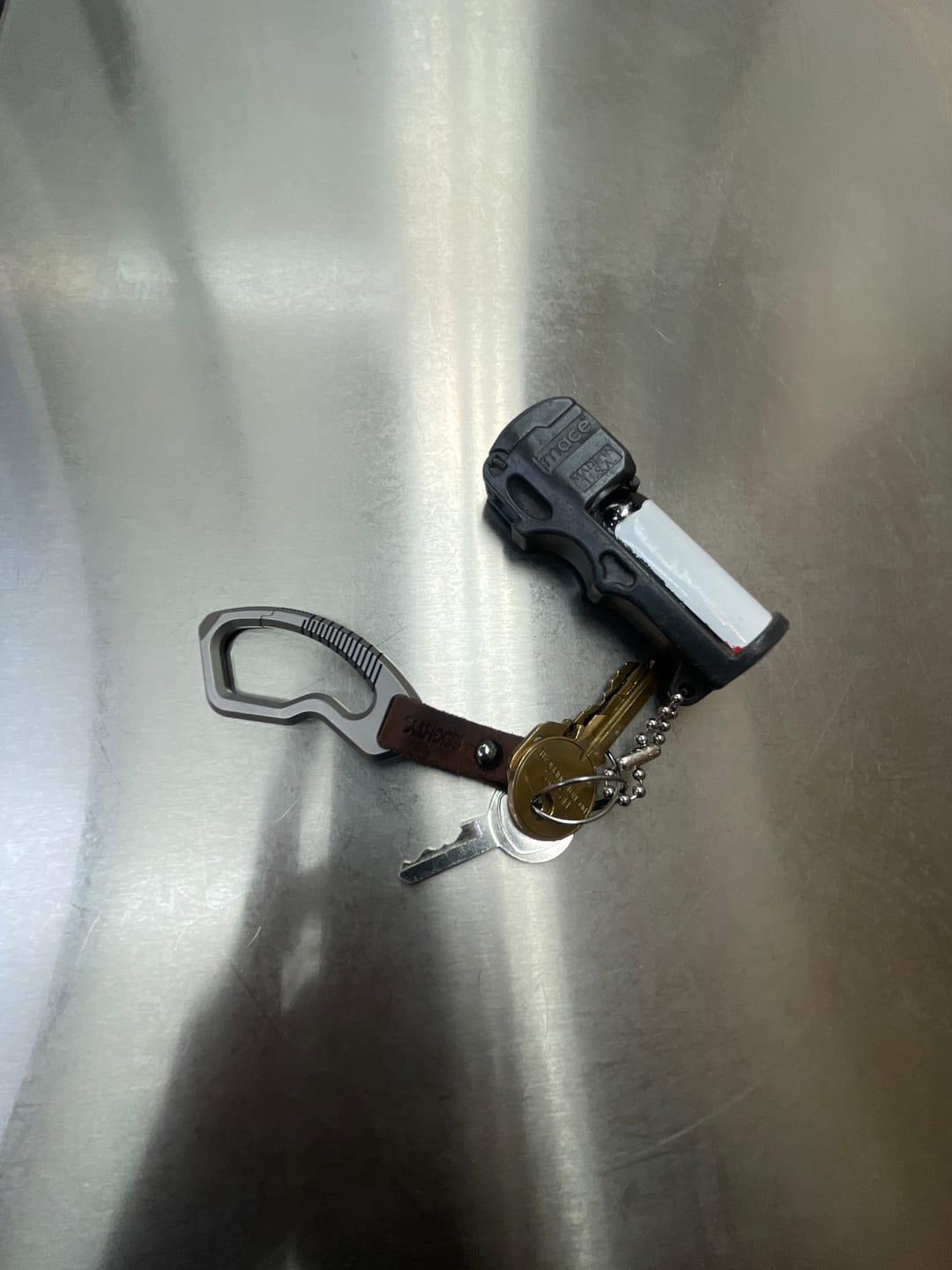 Customer photo review of 80Eighty®  Titanium Carabiner Keychain