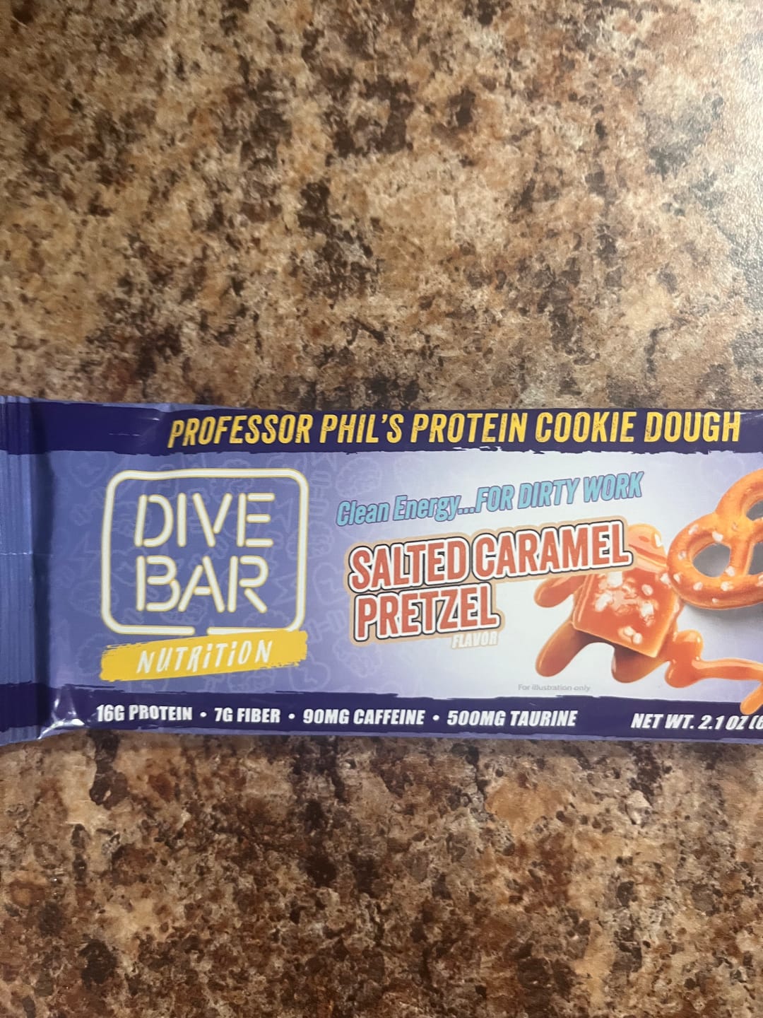 Customer photo review of Imperfect Seal: Salted Caramel Pretzel - 6 Bars