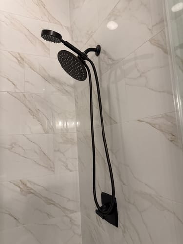 Customer photo review of 1-Spray Dual Shower Head Set