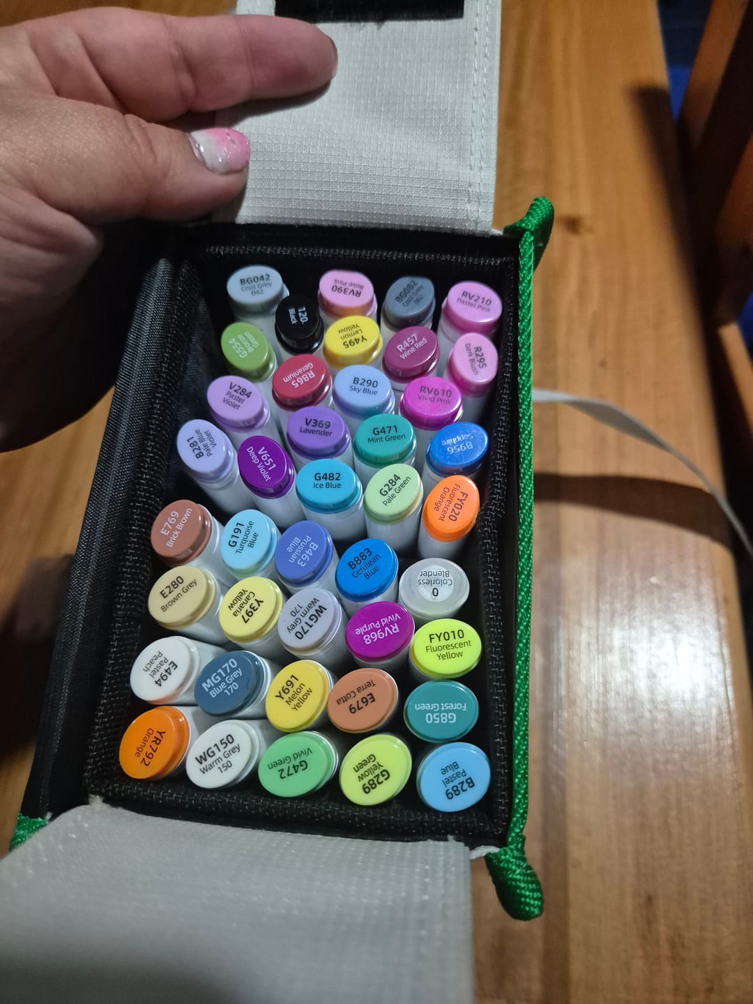 Customer photo review of Ohuhu - Set 40 Marcadores al Alcohol Oahu Doble Punta