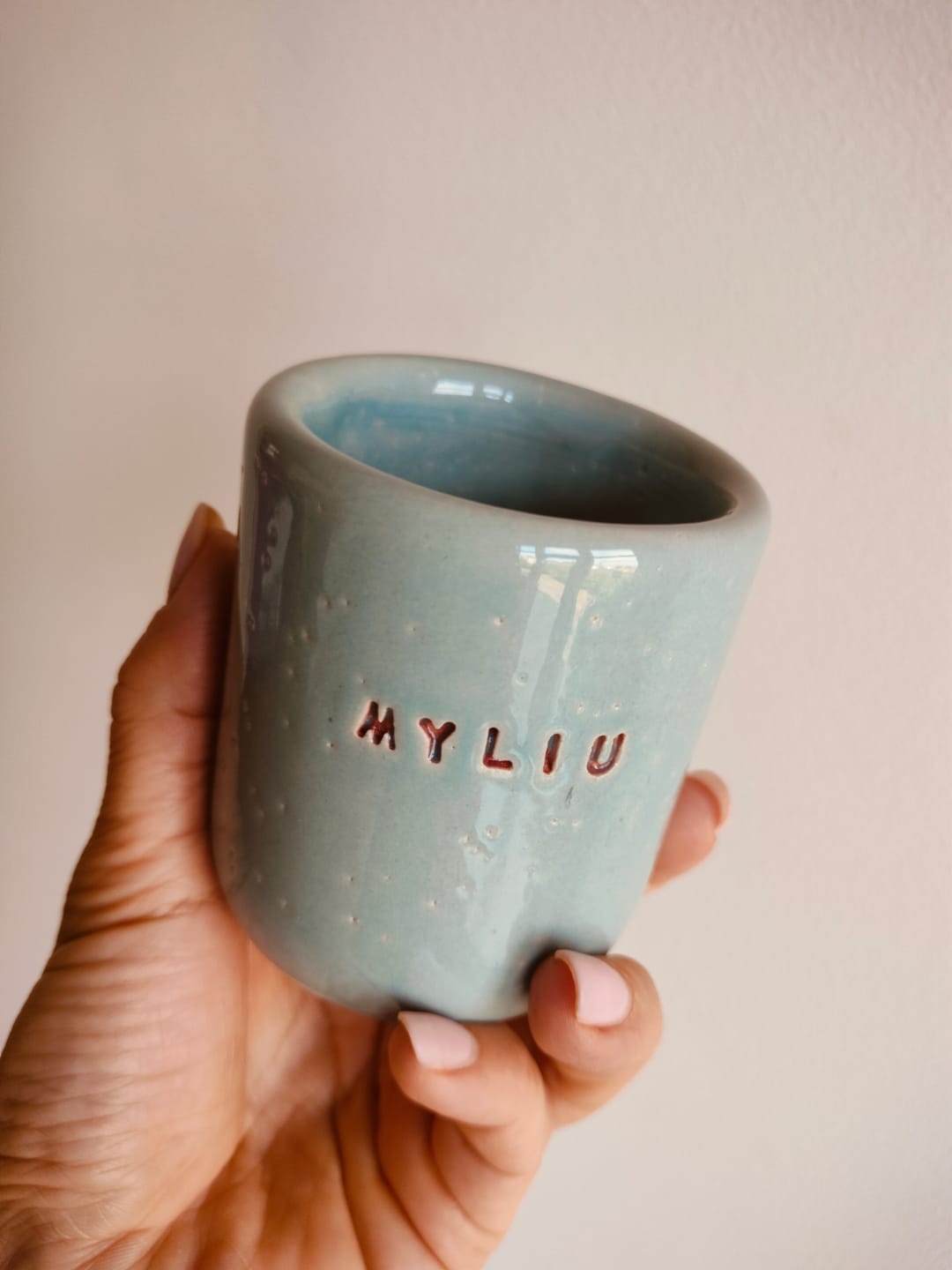 Customer photo review of Small tumbler mug MYLIU