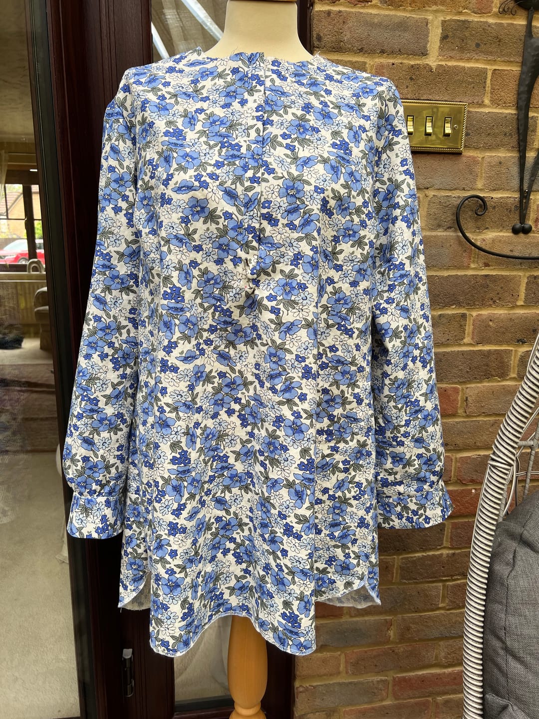 Customer photo review of Drawn Meadows Cotton Linen Fabric