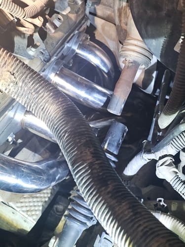 Customer photo review of Exhaust Header For Chevy GMC Sierra 2007-2014 1500/2500/3500 4.8L 5.3L 6.0L 6.2L