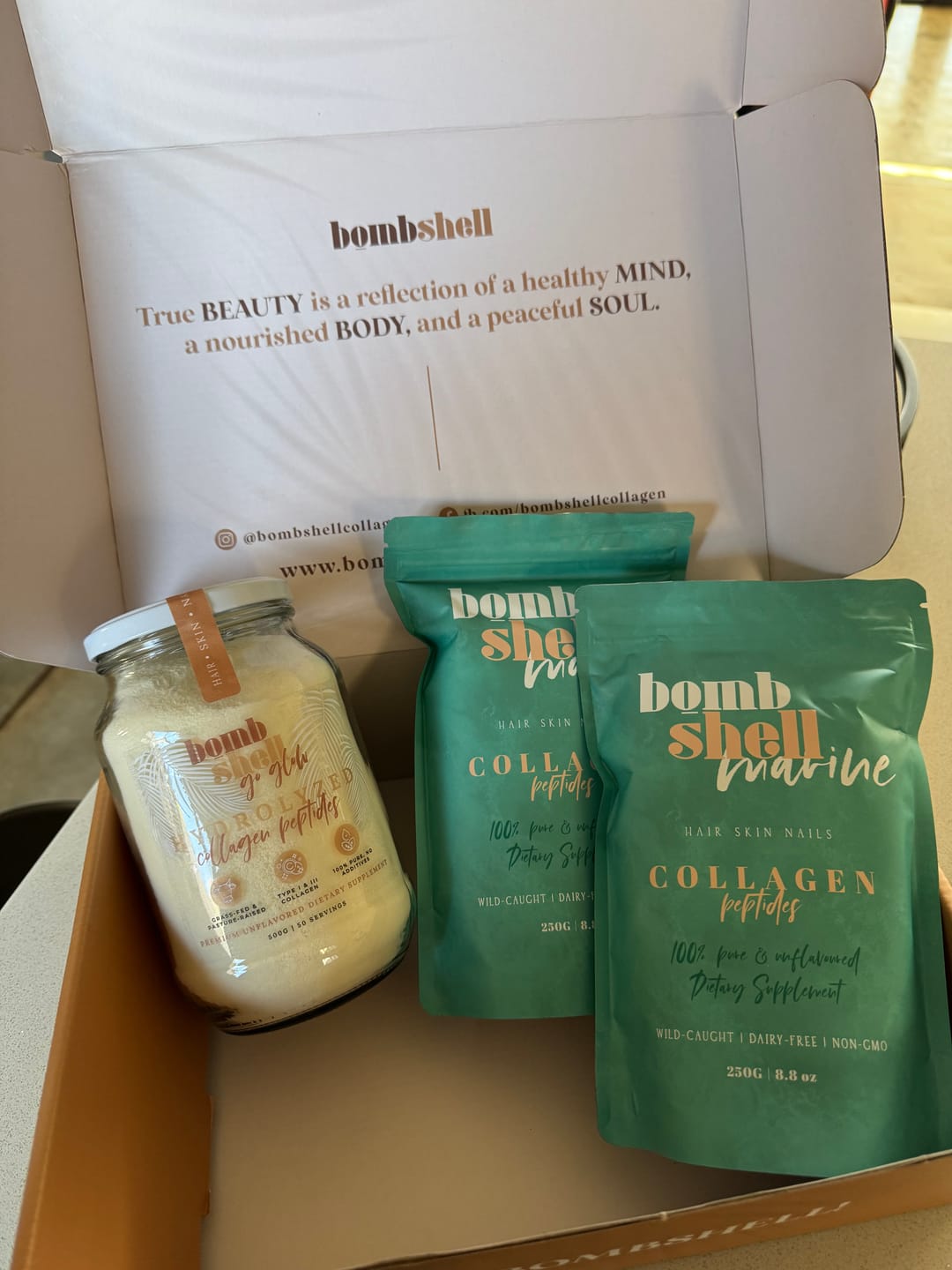 Customer photo review of Fish Collagen Powder (250g) Unflavoured